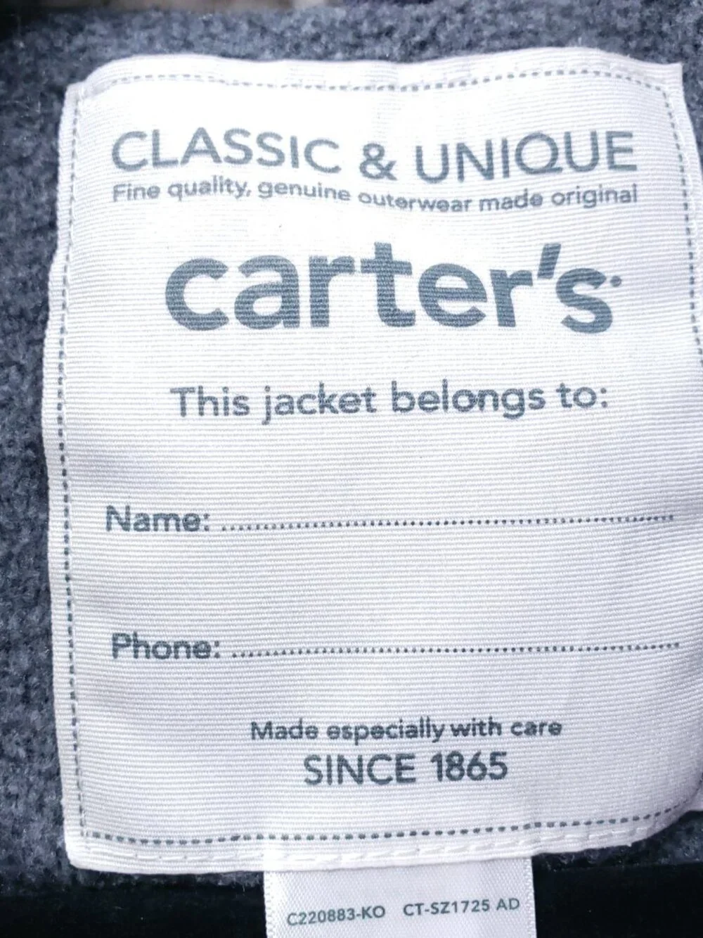 Carters size 3t
